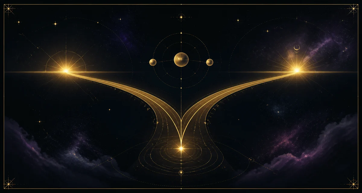 Celestial timing illustration for ending a relationship
