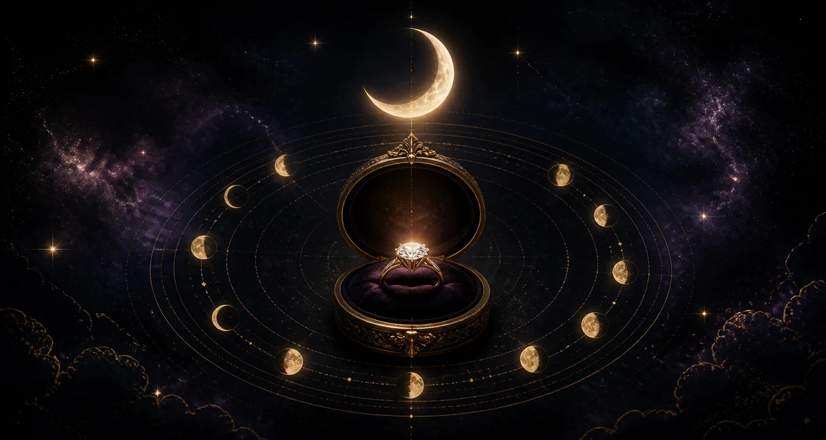 Celestial timing illustration for marriage proposal