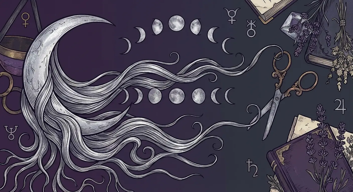 Lunar hair cutting chart 2026 - best moon phases for hair growth